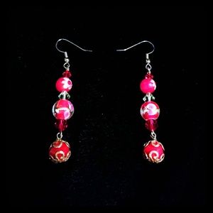 Red Roses Swarovski Crystal Earrings❤
